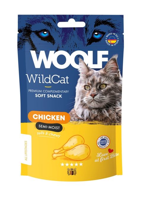 Hovedbilde WOOLF Wildcat Snacks Chicken 50g