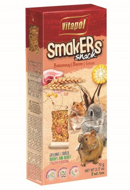 Hovedbilde Smakers Hamster/Rotte m/ Bacon 2 stk