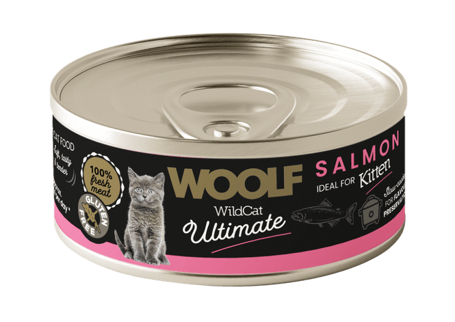 Hovedbilde WOOLF Wildcat Ultimate Kattefôr Kitten Salmon ...