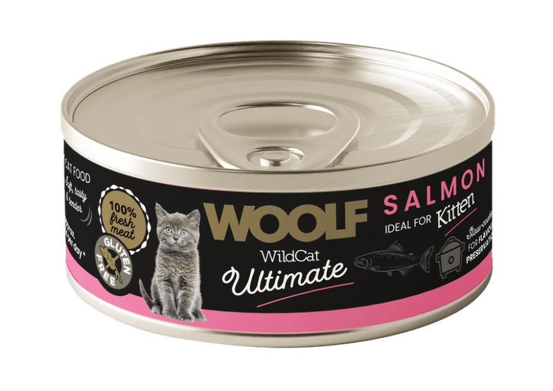 WOOLF Wildcat Ultimate Kattefôr Kitten Salmon Pate 85g