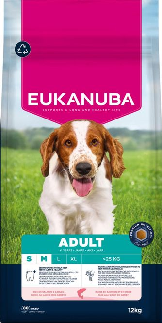 Hovedbilde EUKANUBA Hundefor Adult Small/medium Breed laks & ...
