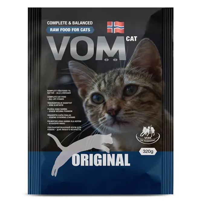 Hovedbilde VOM Katt kylling kjøttboller pose 320 gram