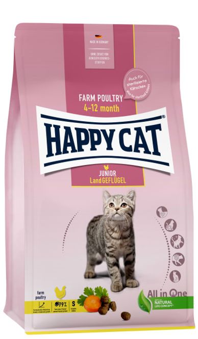 Hovedbilde Happy Cat Junior Fugl 10kg (Fra 4 mnd)
