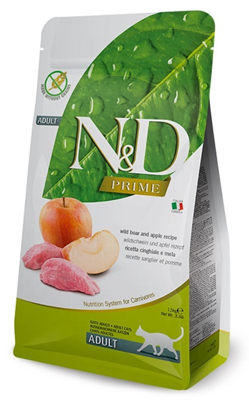 FARMINA N&D Kattemat Villsvin og Eple Adult 5kg