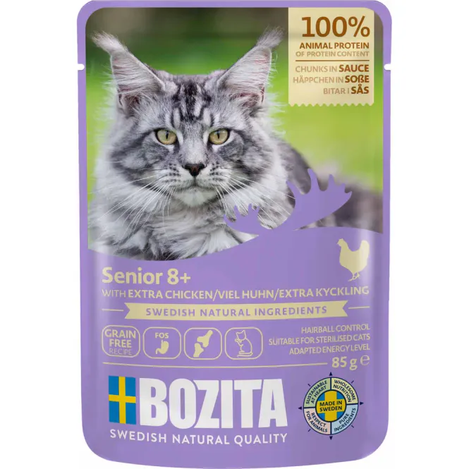 Hovedbilde  Bozita Feline Senior 8+ Kylling Saus 85g