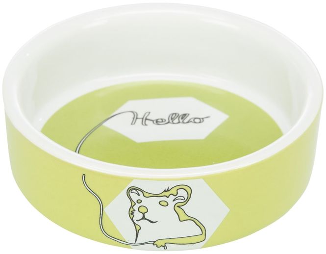 Hovedbilde Matskål Keramikk Hello Comic Hamster 90ml ø8cm