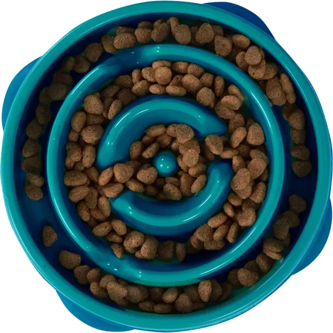 Hovedbilde Oh Food Bowl Fun Feeder Slow-bowl Turkis