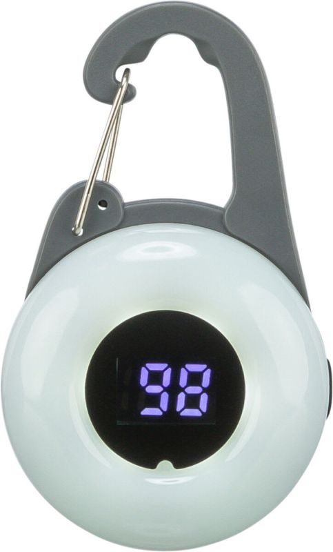 Hundelykt USB Flasher Plastikk Ø4x6,5cm Grafitt