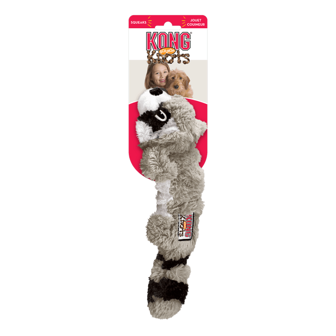 Hovedbilde Hundeleke KONG Scrunch Knots Racoon M/L
