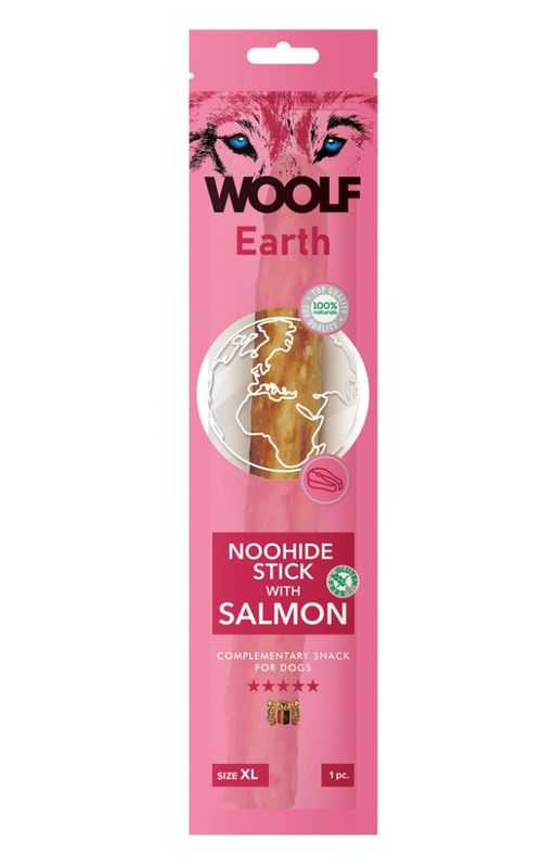 WOOLF Tyggepinne Noohide XL laks sticks 1 stk 25cm