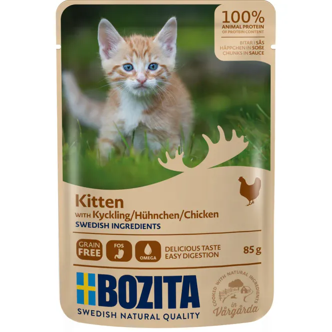 Hovedbilde  Bozita Feline Kitten Kylling Saus 85g