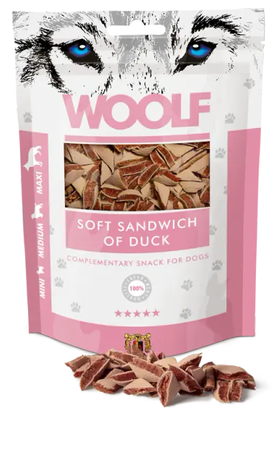 Hovedbilde Woolf Godbiter Soft sandwich of duck 100g