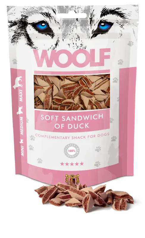 Woolf Godbiter Soft sandwich of duck 100g
