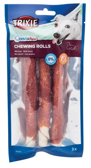 Hovedbilde Tyggerull Natur M/Andefilè 3stk 17cm 140g