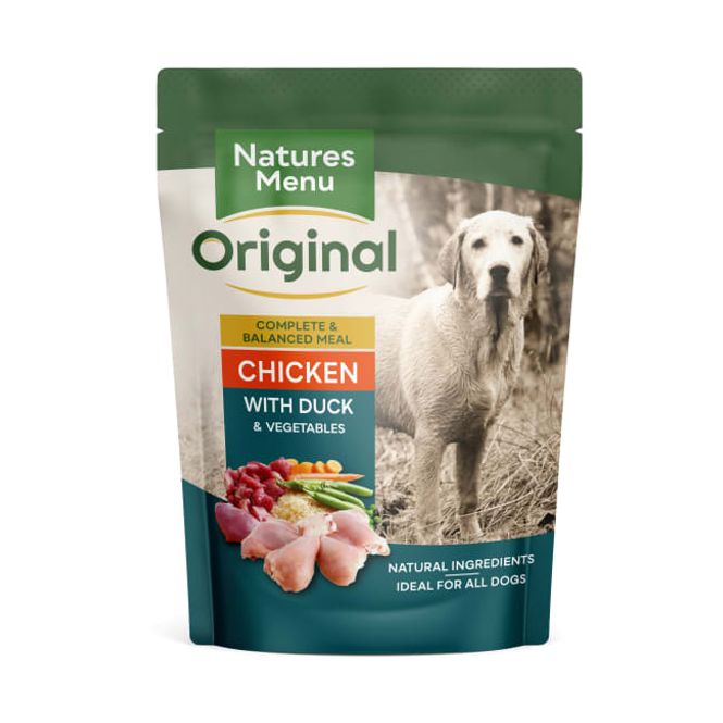 Hovedbilde NM Pouches Hund Adult Kylling og And 300g