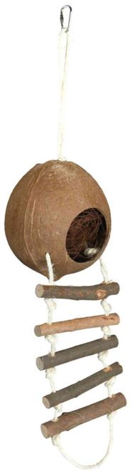 Hovedbilde Hamsterhus Kokosnøtt M/Stige Ø13cm x 56cm