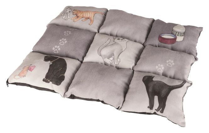 Hovedbilde Katteteppe M/Lomme til Catnip Grå 45x55cm