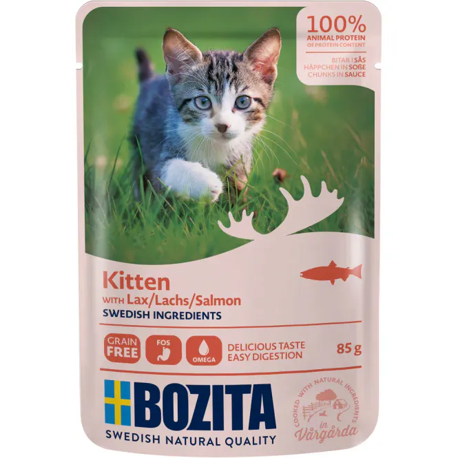 Hovedbilde Bozita Feline Kitten Laks 85g