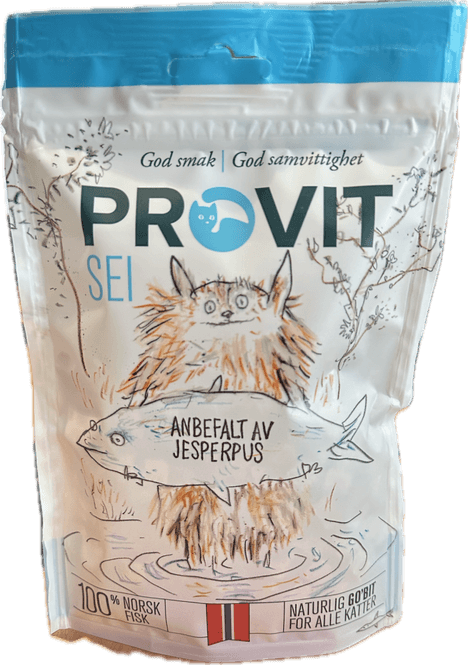 Hovedbilde PROVIT Godbiter Frysetørket Sei 30g