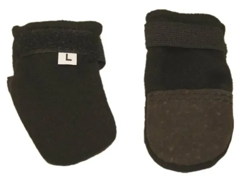Hundesokk mini i fleece med lærforsterkning 2 pk