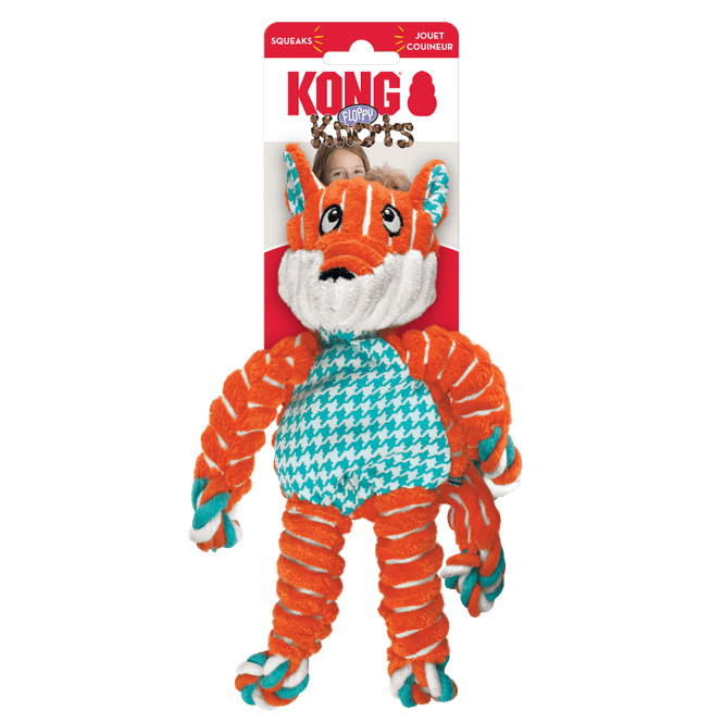 Hovedbilde Hundeleke KONG Floppy Knots Fox S/M