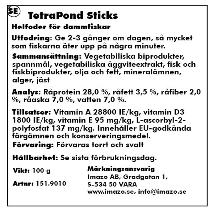 Tetra Pond Sticks 1 liter