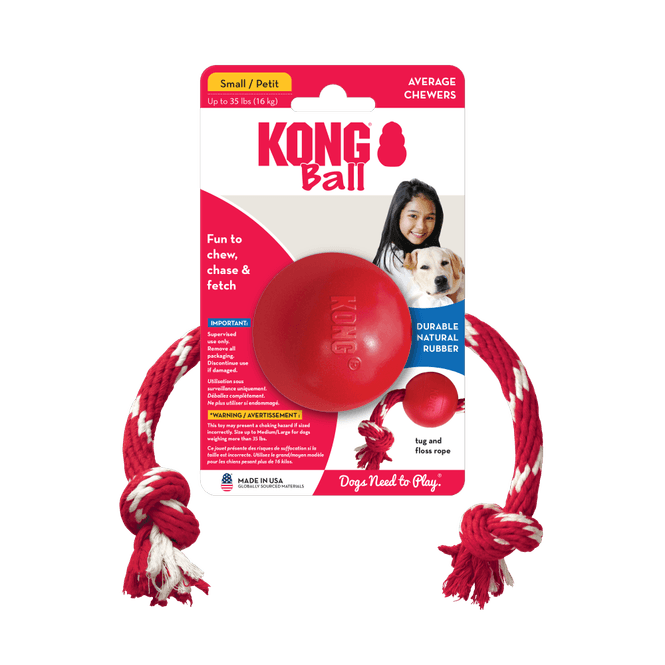 Hovedbilde Hundeleke KONG Ball m/tau S