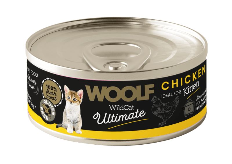 WOOLF Wildcat Ultimate Kattefôr Kitten Chicken Pate 85g