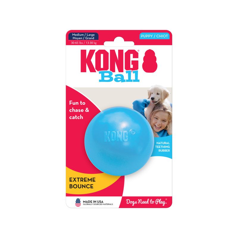 Hundeleke KONG Puppy Ball m/ hull