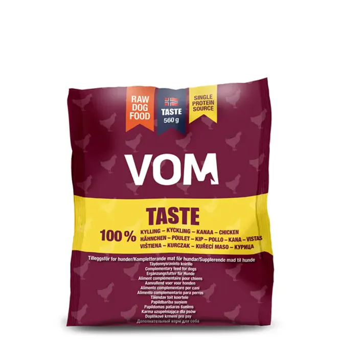Hovedbilde VOM TASTE kylling pose 560 gram