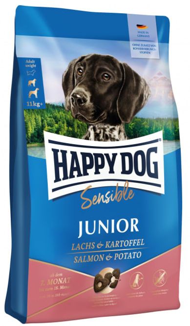 Hovedbilde Happy Dog Sensible Junior Laks & Potet 10Kg