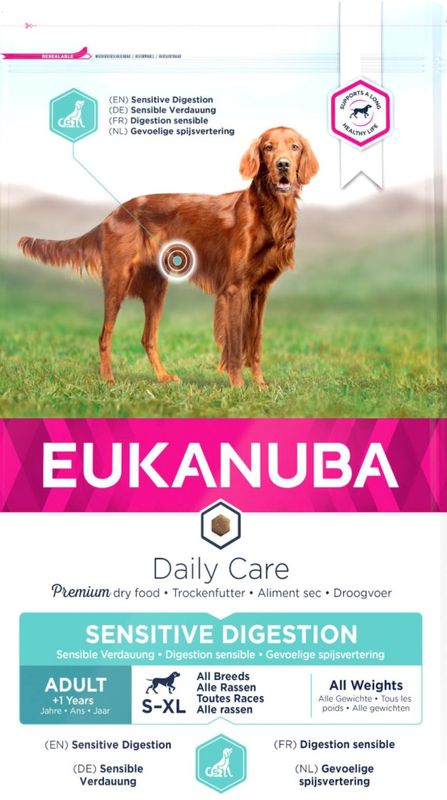 EUKANUBA DailyCare Adult All Breeds Sensitive Digestion 2,3kg