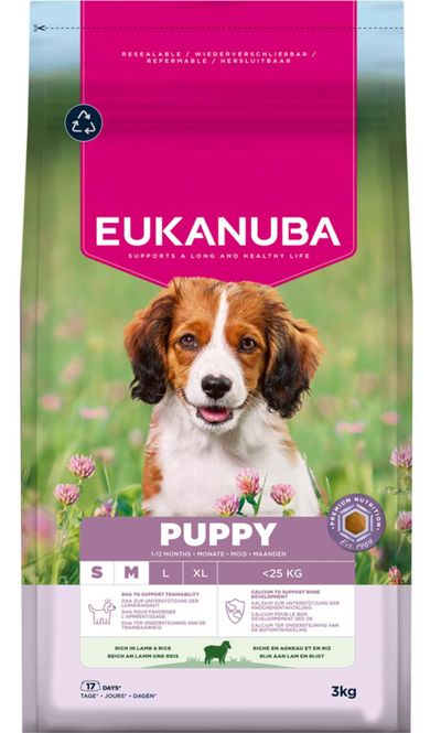 Hovedbilde EUKANUBA Hundefor Puppy Small/Medium Breed Lam & ...