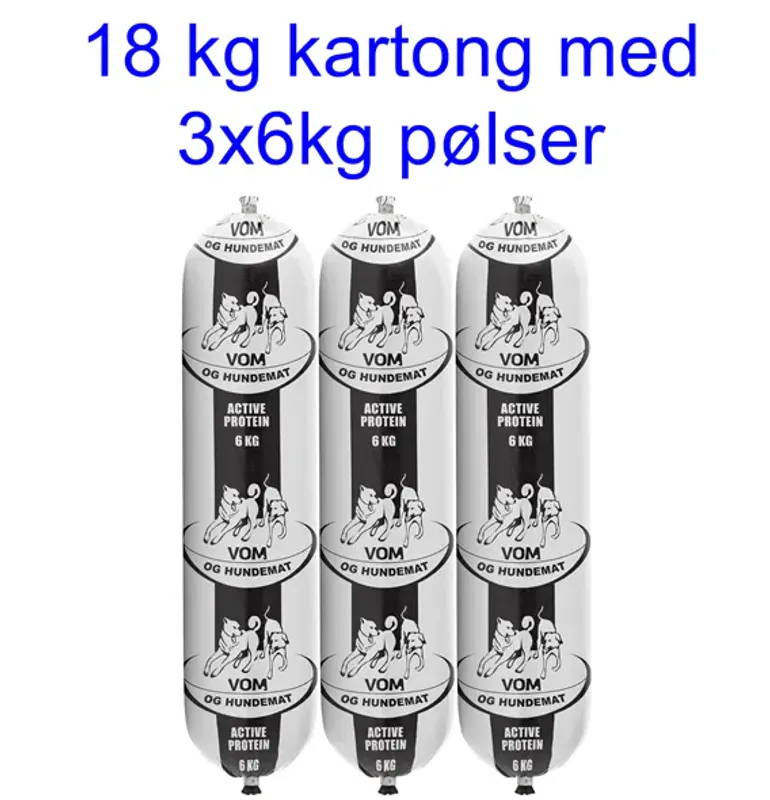 VOM 18kg ACTIVE fullfôr proteinrikt kartong